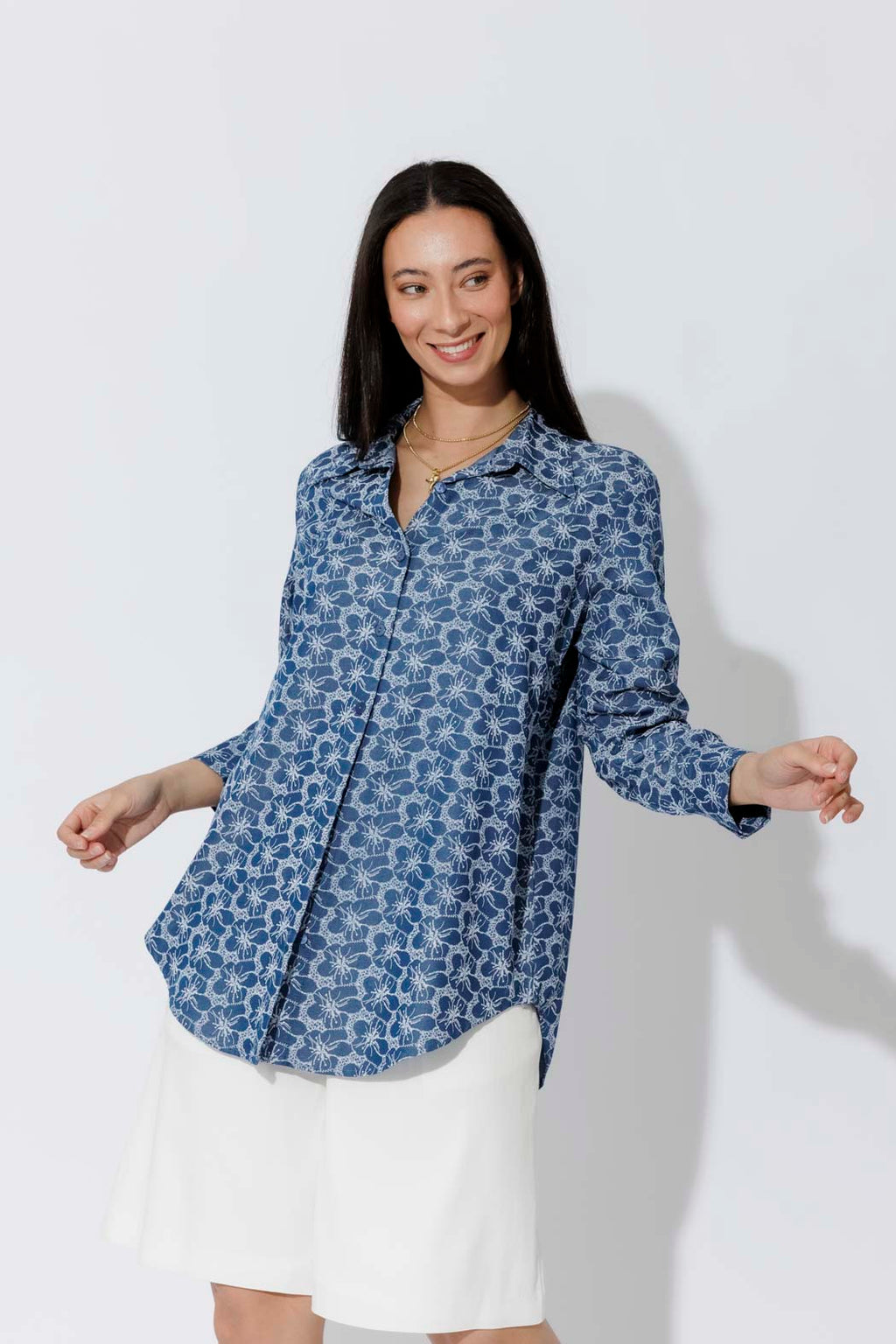 Mid Denim Classic Shirt