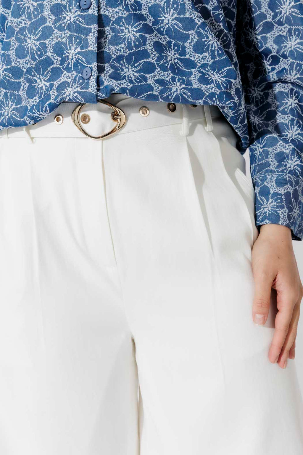 White Cleo Shorts