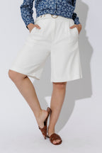 White Cleo Shorts