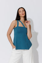 Teal Knit Astra Top