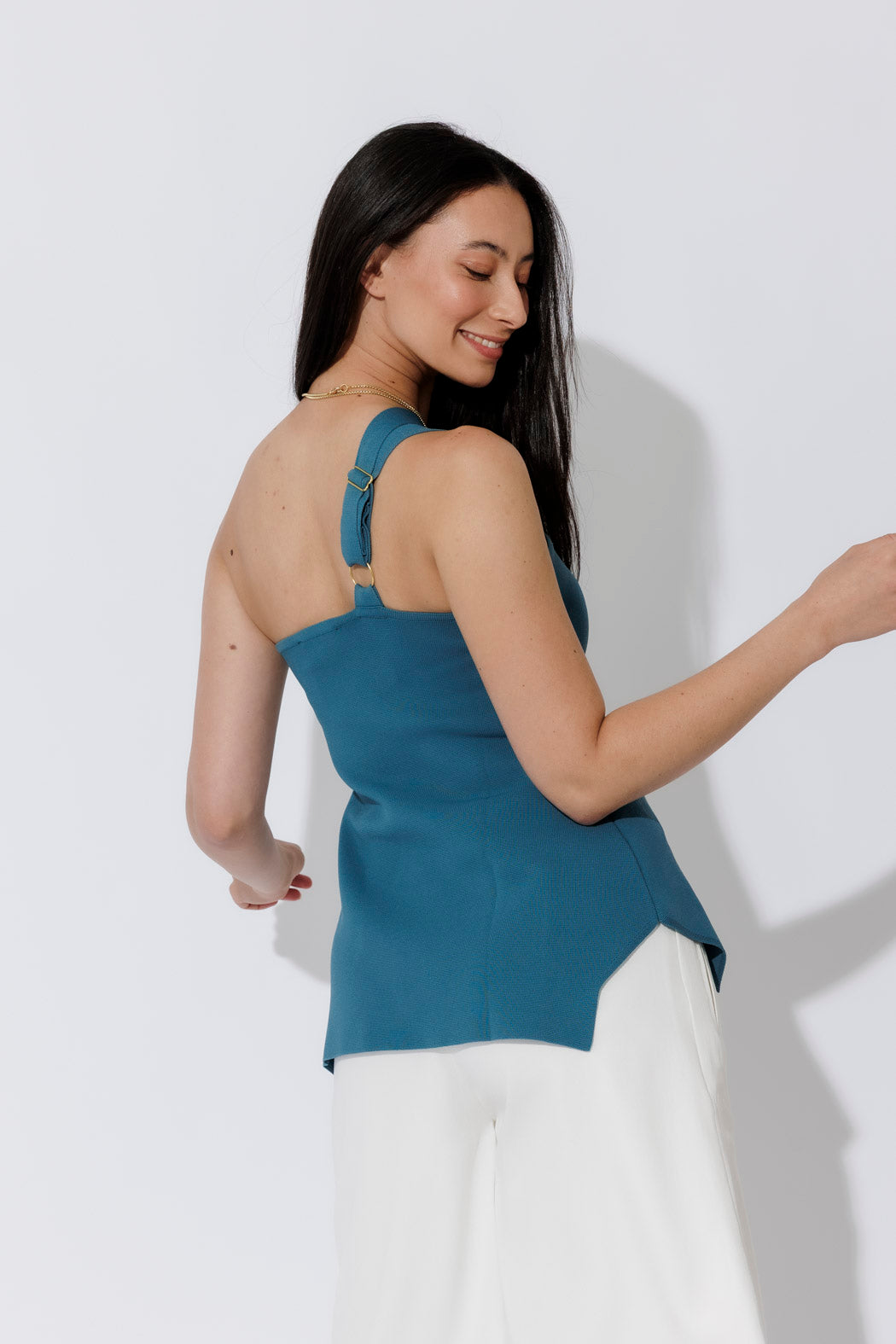 Teal Knit Astra Top