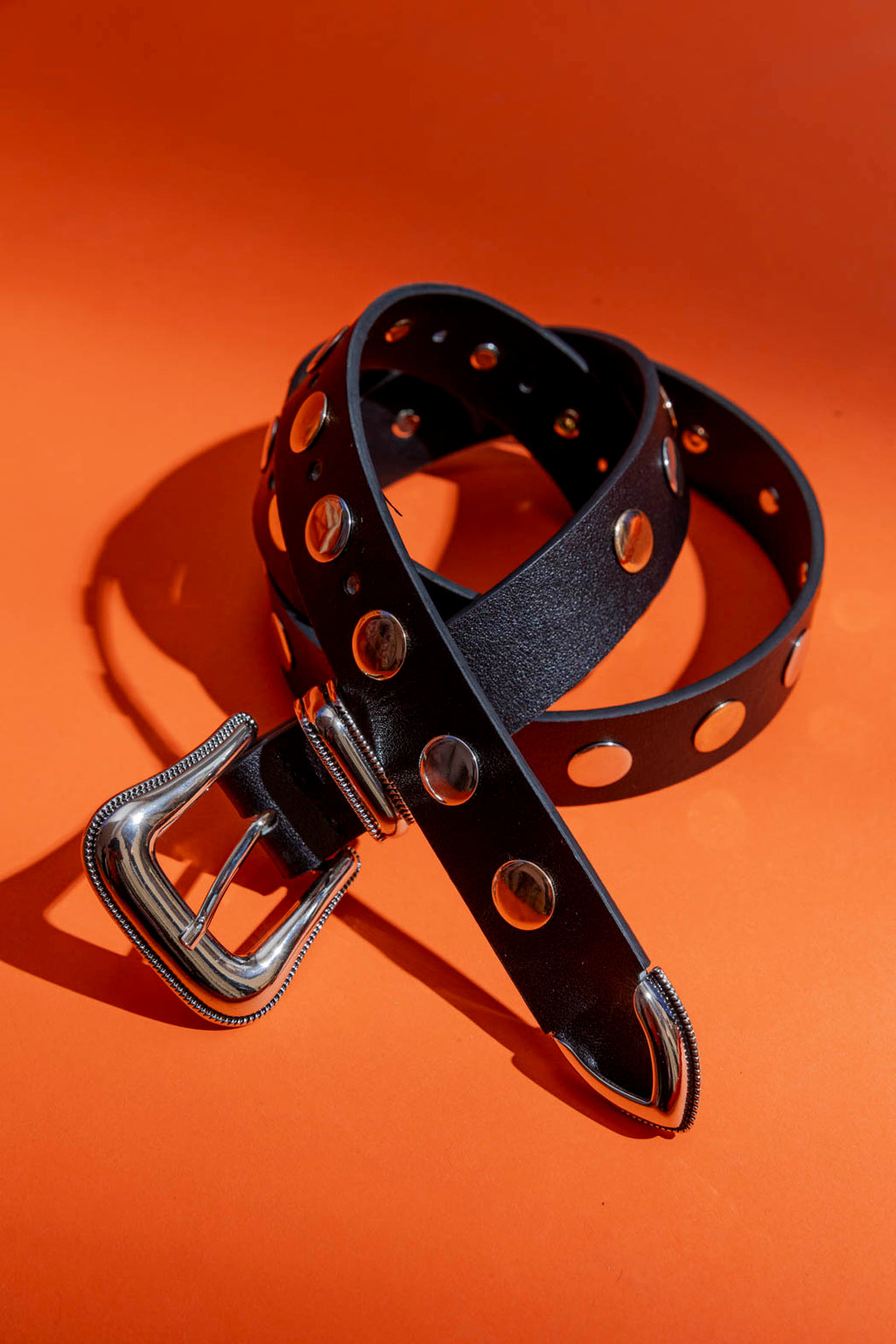 BLACK STUDDED BELT