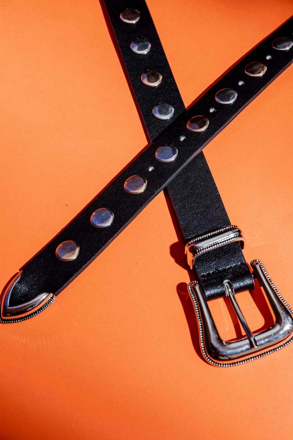 BLACK STUDDED BELT