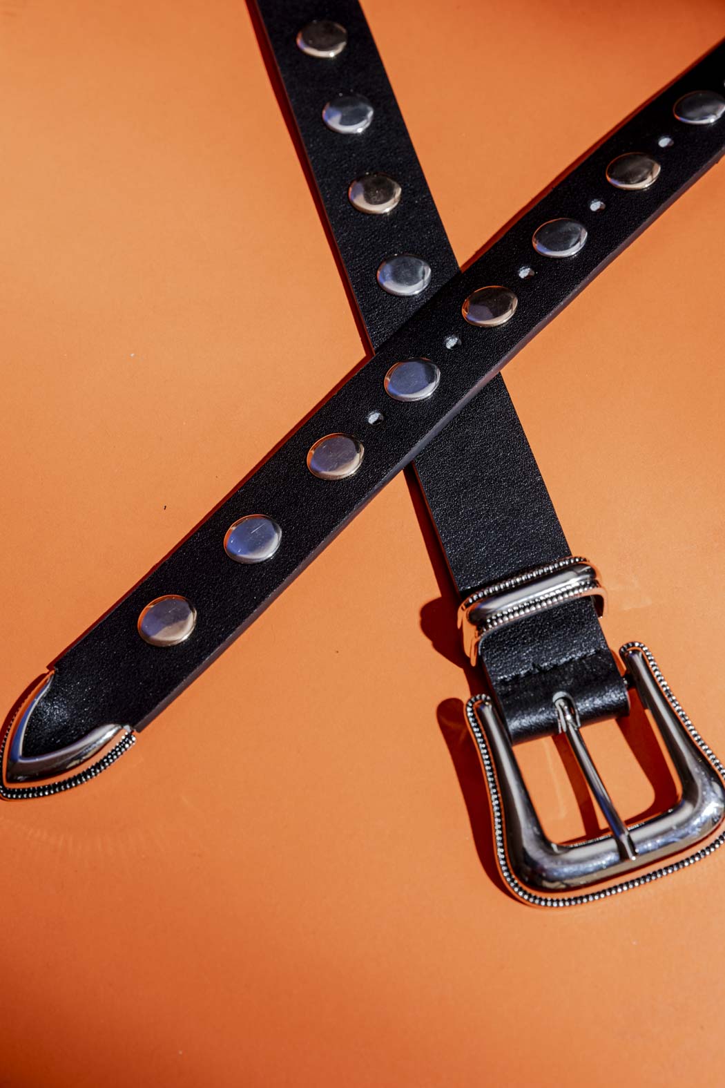 BLACK STUDDED BELT