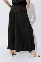 Black/Gold Wide Leg Culotte