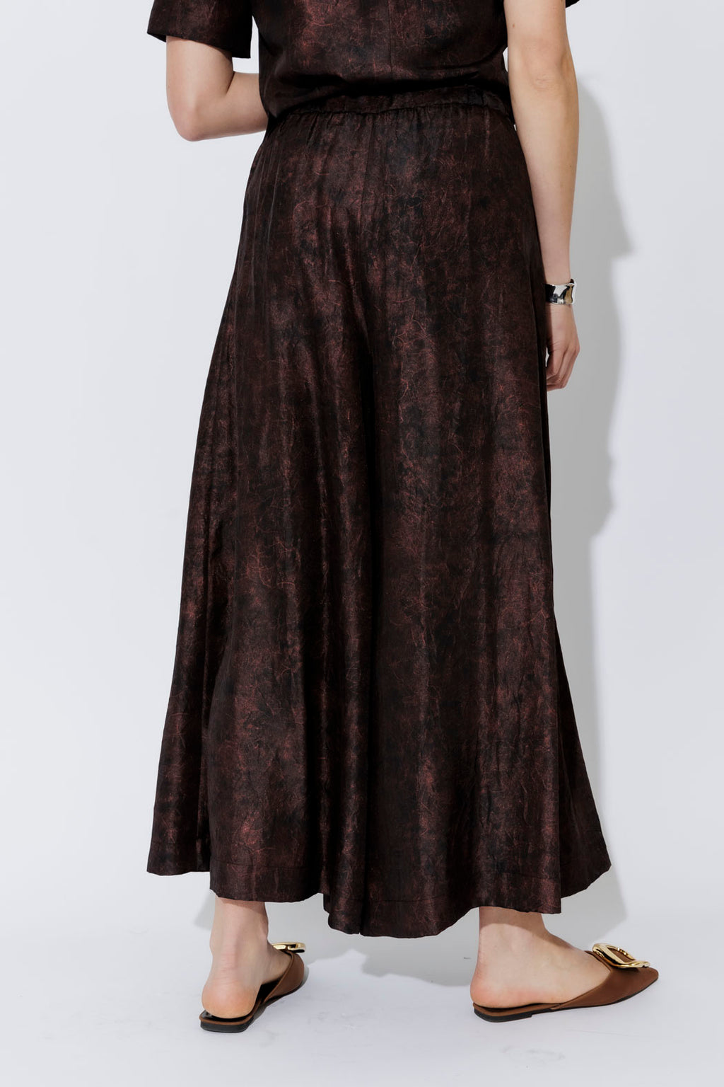 Deep Plum Wide Leg Culotte