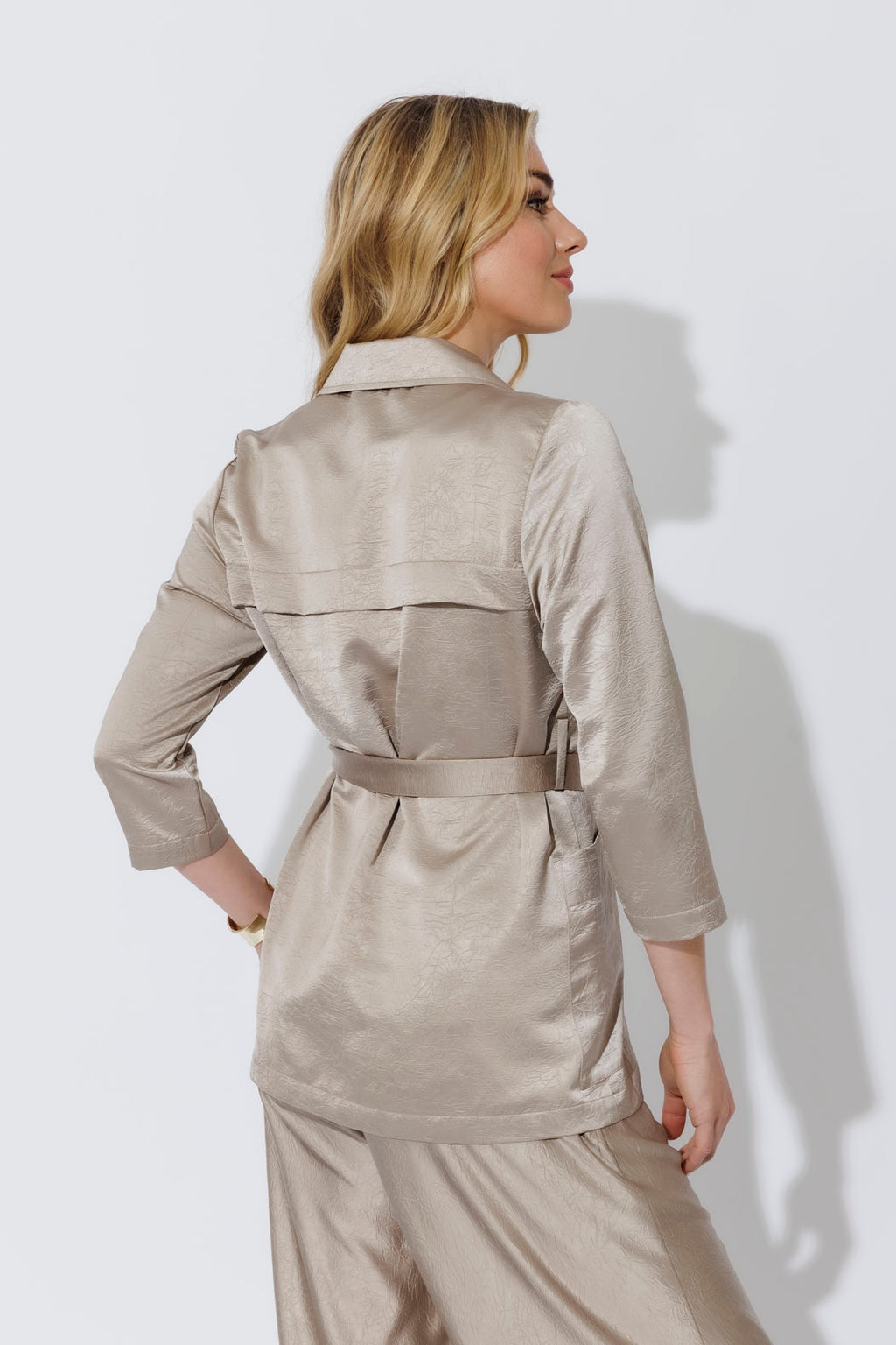 Oyster Midi Trench Coat