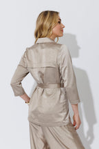 Oyster Midi Trench Coat