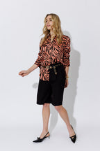 Zebra Double Button Shirt