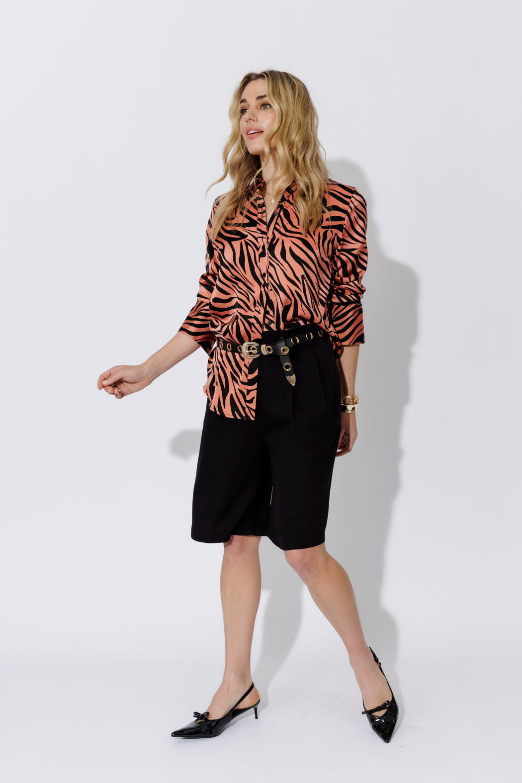 Zebra Double Button Shirt