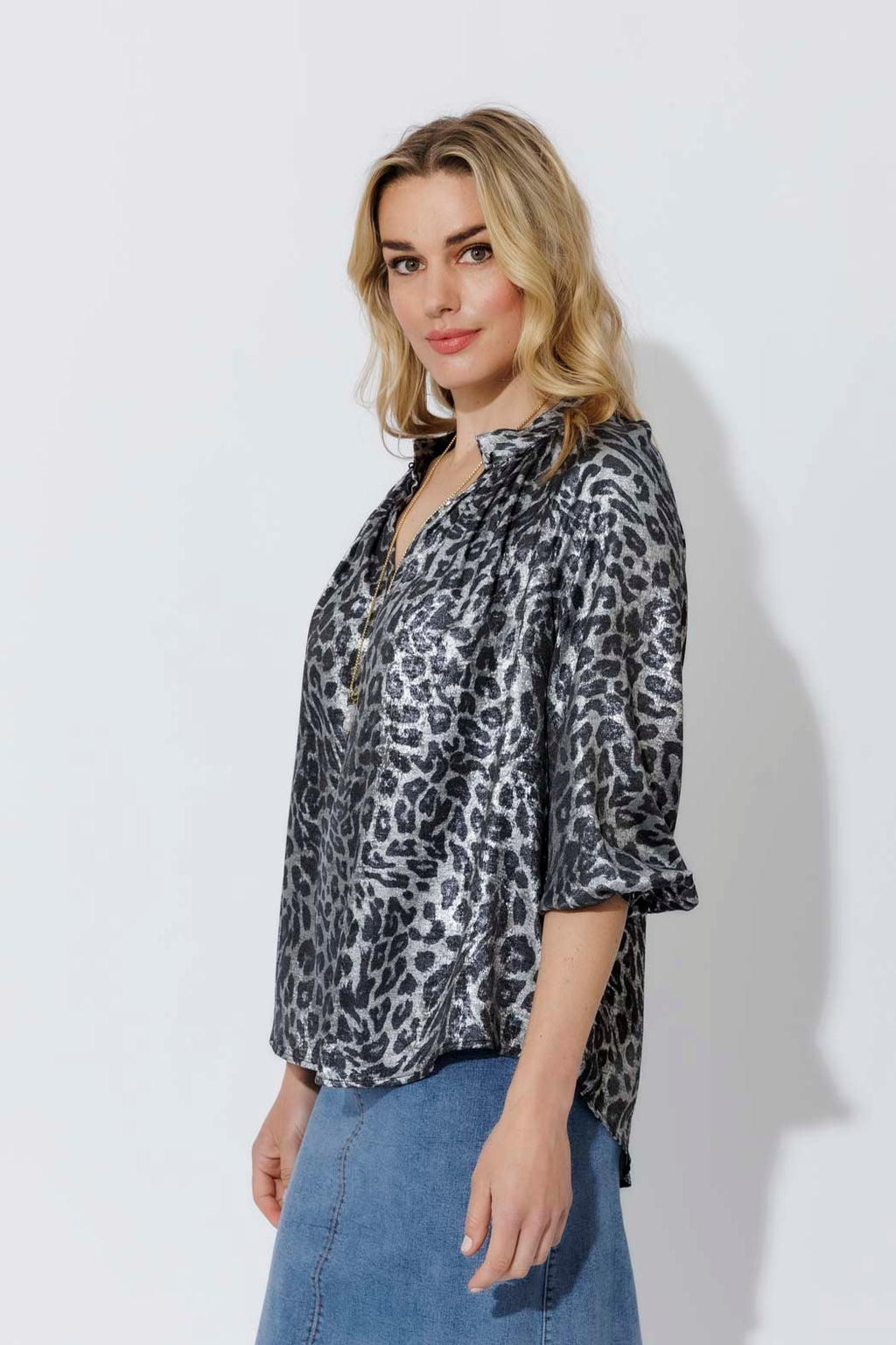 Silver Athena Blouse
