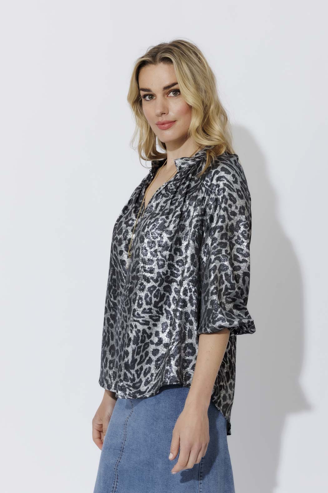 Silver Athena Blouse