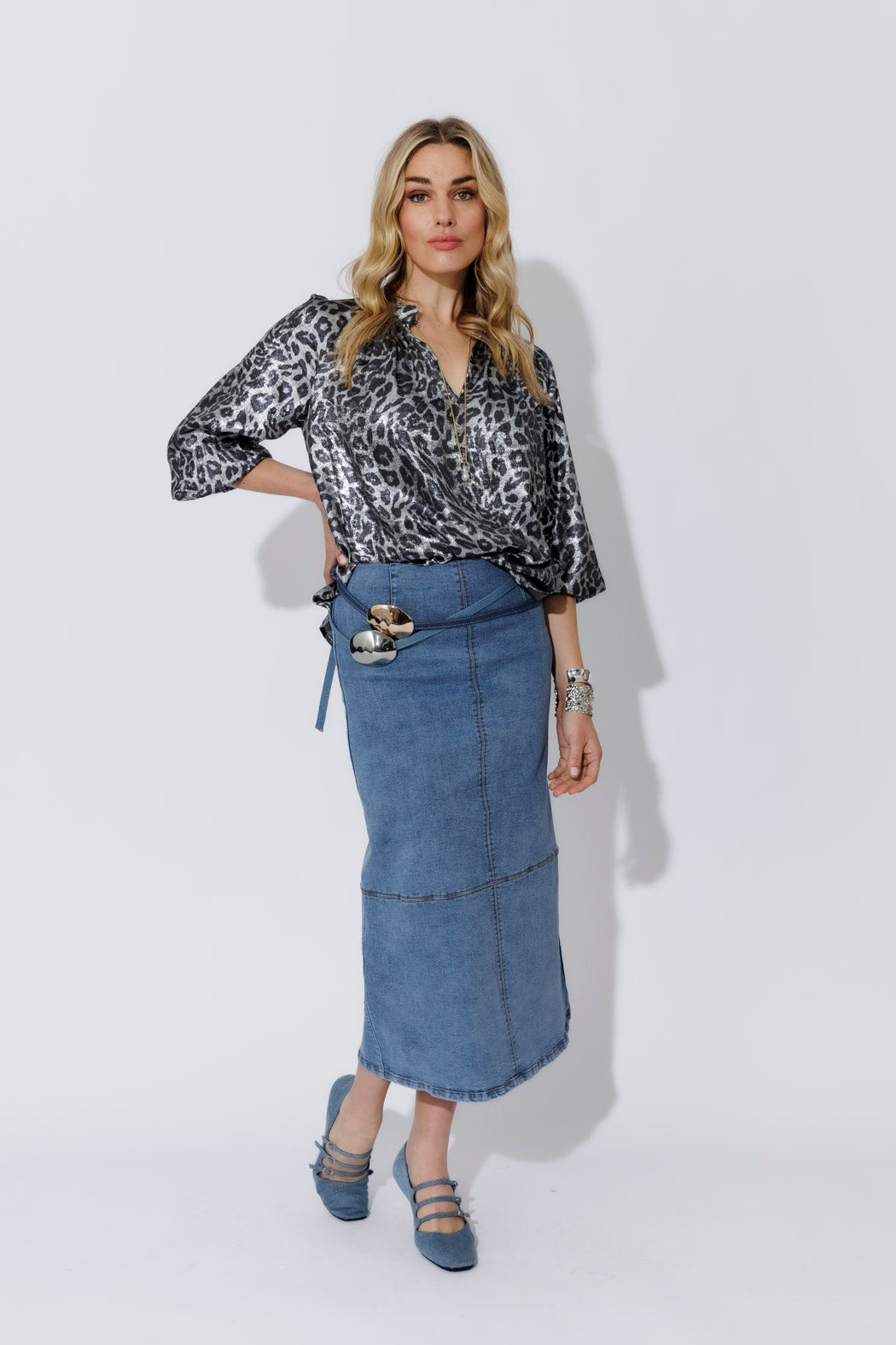 Silver Athena Blouse