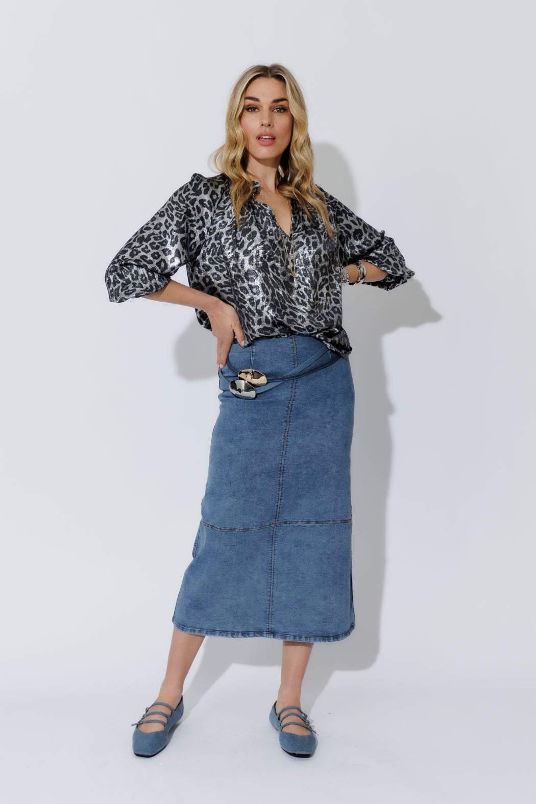 Silver Athena Blouse