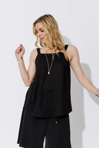 Black Wide Strap Cami