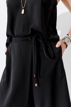 Black Euro Wrap Shorts
