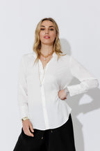 White Silky Asana Shirt