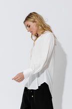 White Silky Asana Shirt