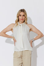 Ivory Tie Neck Cami