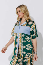 Green Contrast Shirt