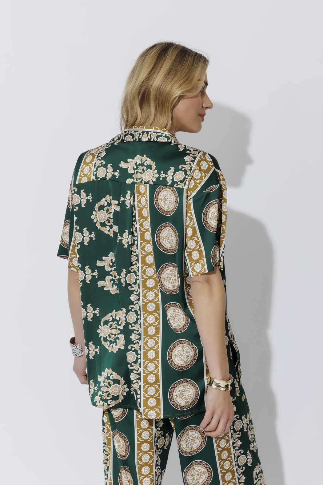 Green Contrast Shirt