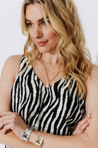 Black/White Bell Cami