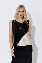 Black Contrast Bias Cami