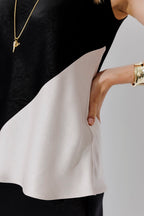 Black Contrast Bias Cami