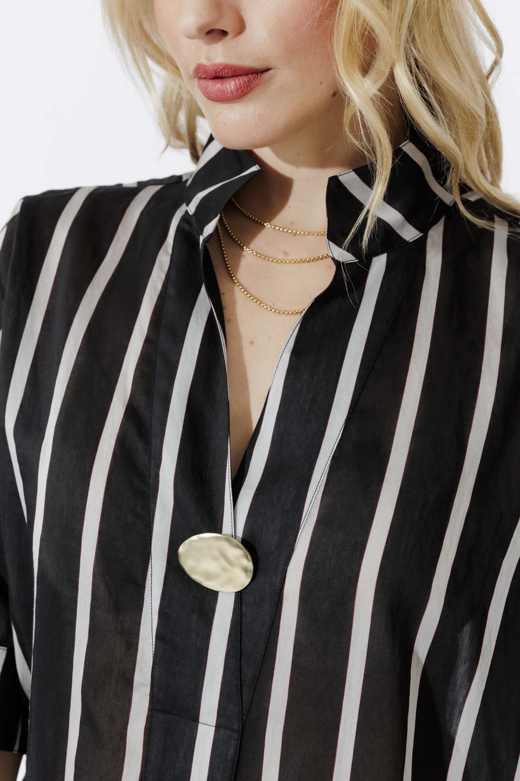 Black/Grey Oversized Blogger Shirt