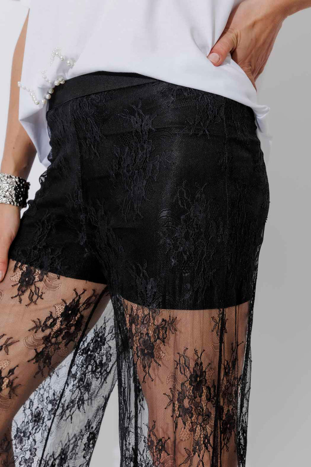 Black Lace Pant