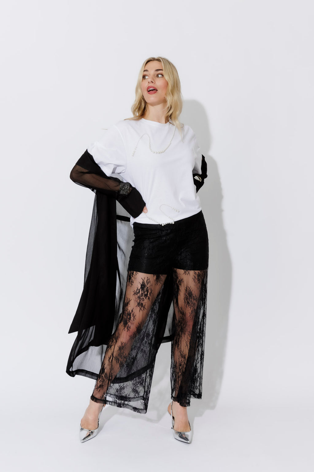 Black Lace Pant