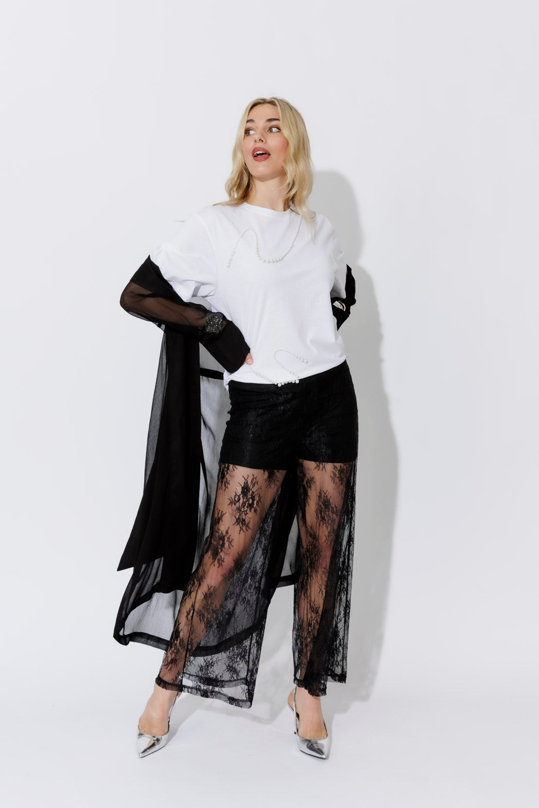 Black Lace Pant