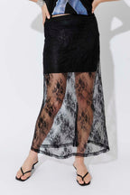Black Lace Skirt