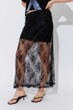 Black Lace Skirt