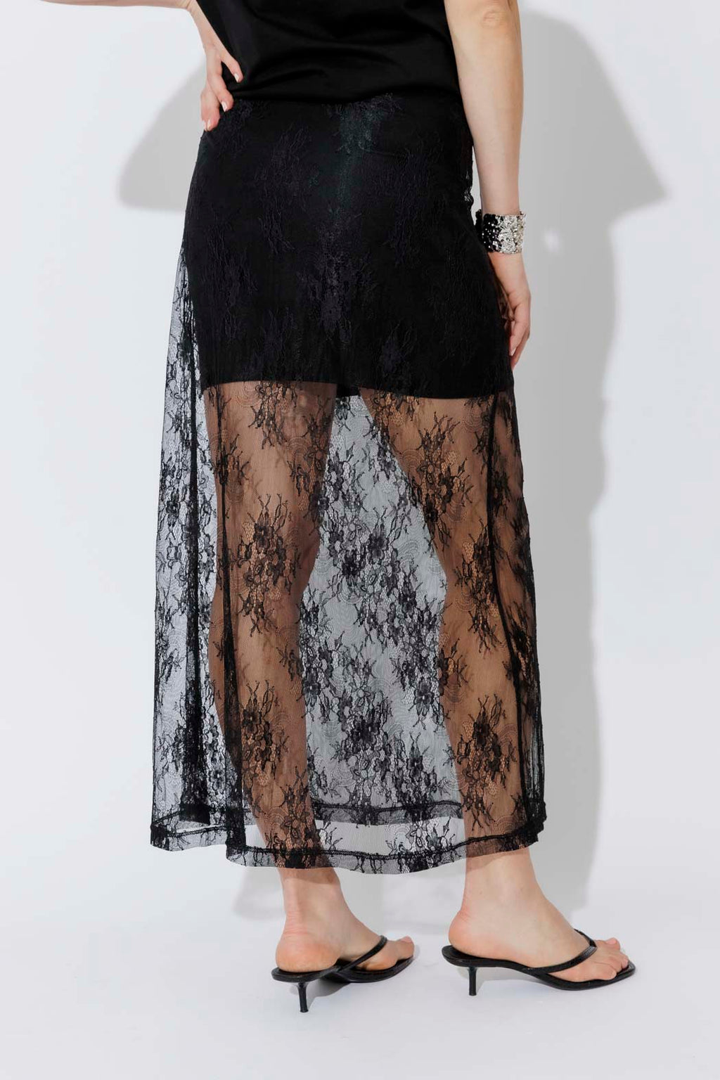 Black Lace Skirt