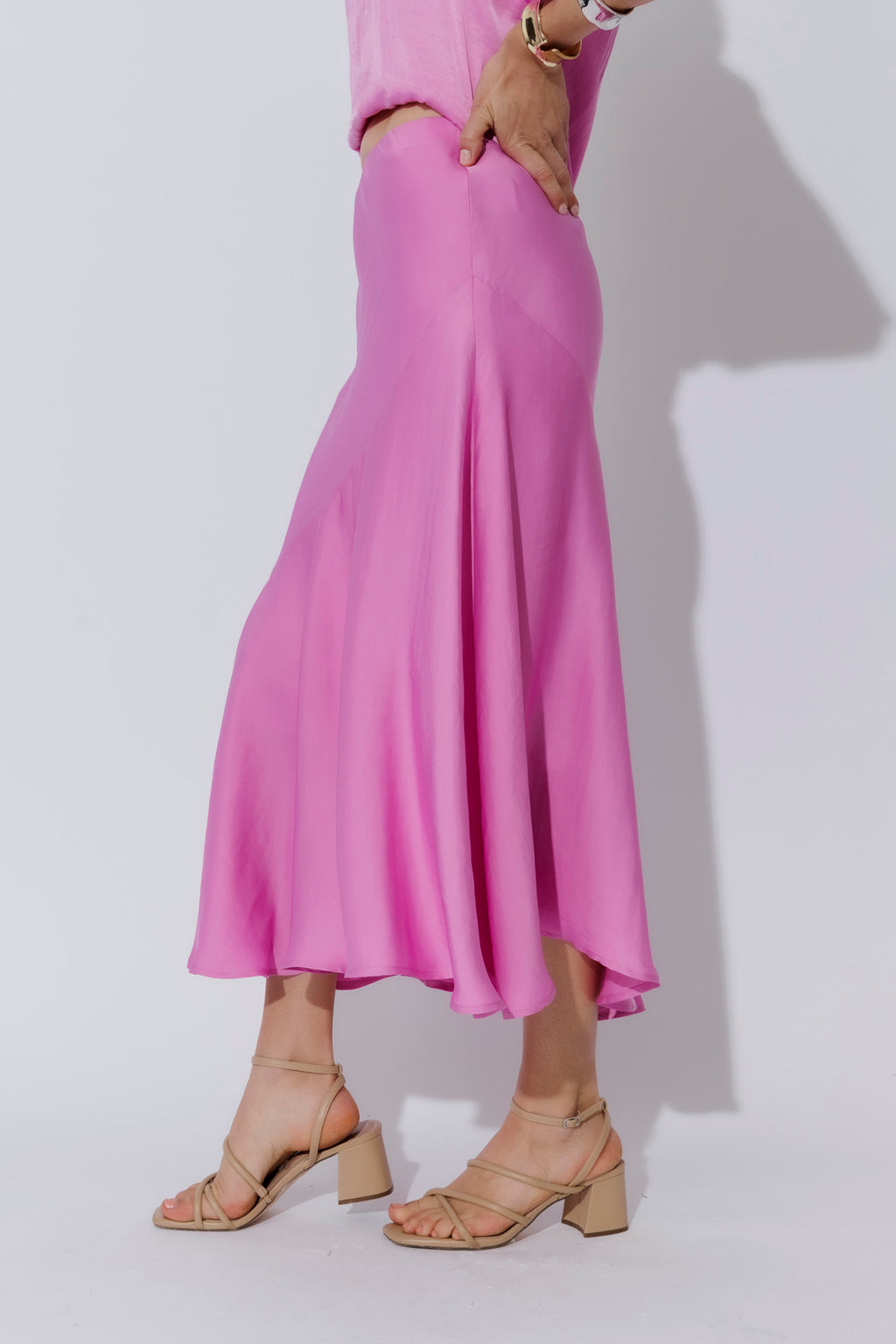 Cool Pink Glow Flounce Skirt