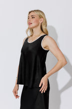 Black Trim Bias Cami