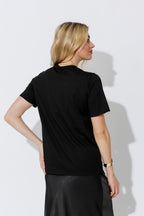Black Horn Embellished T-Shirt