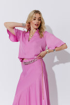 Pink Resin Chain Belt