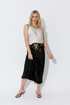 Ivory Trim Bias Cami