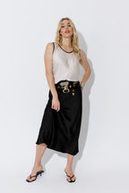 Ivory Trim Bias Cami