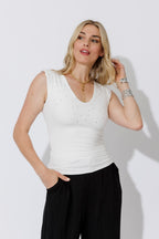 White Sparkle Lust Cami