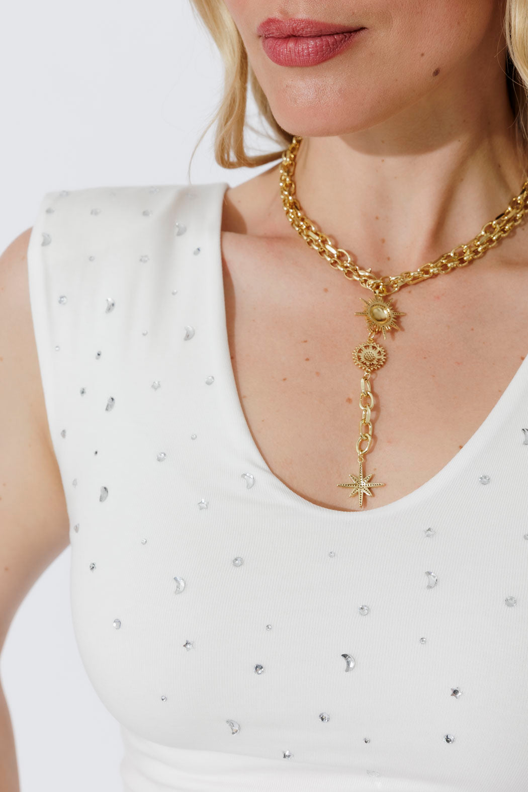 White Sparkle Lust Cami