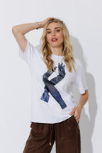 White Glove Print T-Shirt