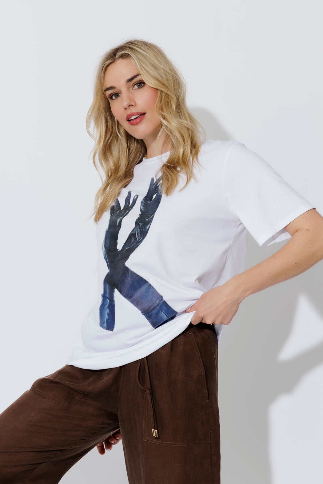 White Glove Print T-Shirt