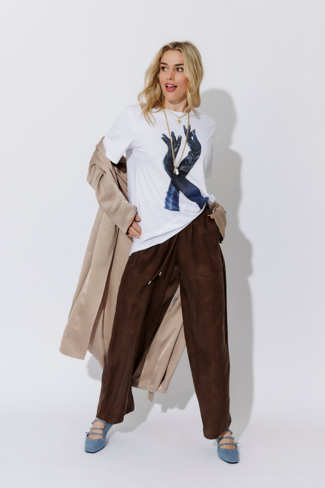 White Glove Print T-Shirt