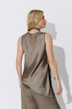 Taupe Scarf & Bias Cami Set