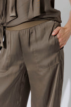 Taupe Wide Leg Pant
