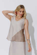 Champagne Contrast Bias Cami