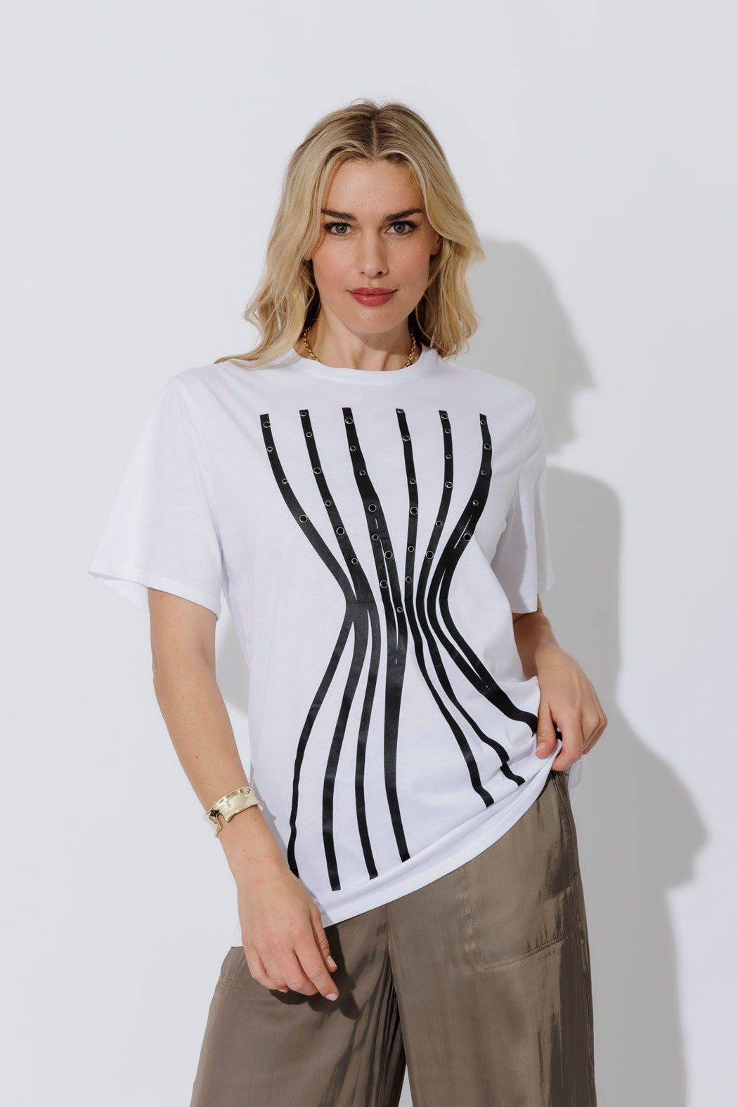 White Hourglass T-Shirt